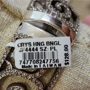 Brighton‎ crystal hinged swirled bangle bracelet new!!!
